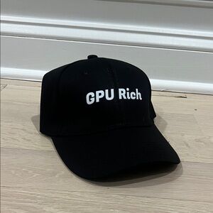 Black 'GPU Rich' Baseball Cap